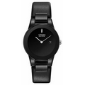 Citizen Women's Eco-Drive Axiom Black Leather Strap Watch